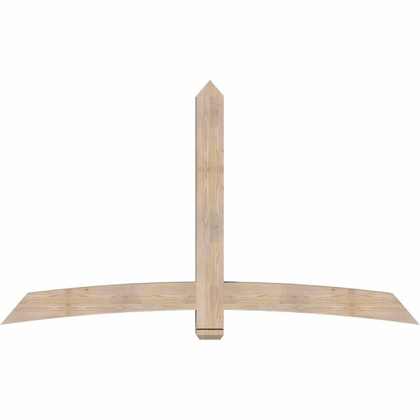 Ekena Millwork Bellingham Smooth Timber Gable Bracket, Douglas Fir, 84"W x 49"H x 5 1/2"D x 5 1/2"F, 14/12 Pitch GBW084X49X0606BEL00SDF - main